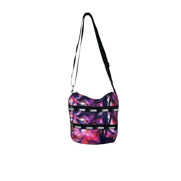 LeSportsac Maui Kylie Crossbody Shoulder Bag Pink Purple NWOT - Picture 2 of 7